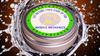 A visual of a silver tin with a sticker that has a green ring saying Respiration, along with a gray and green running man in the centre.